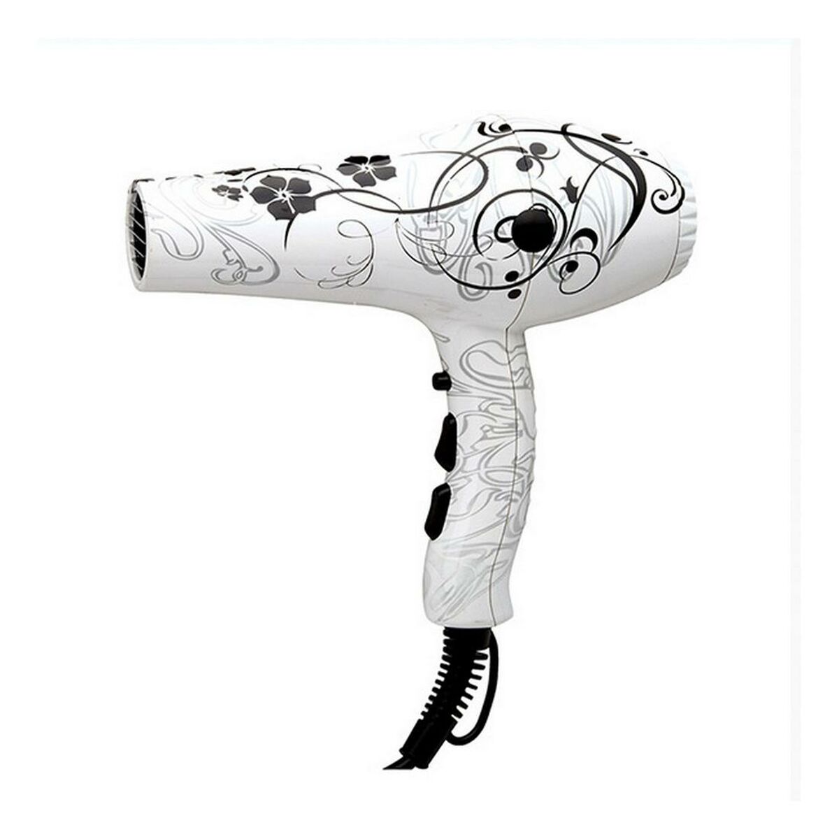 Sèche-cheveux Albi Pro Secador Flores fleurs blanches-0