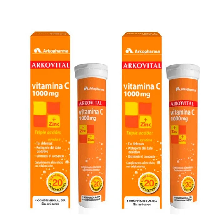 Arkopharma Arkovital Vitamina C 20 compresse Effervescenti Duplo