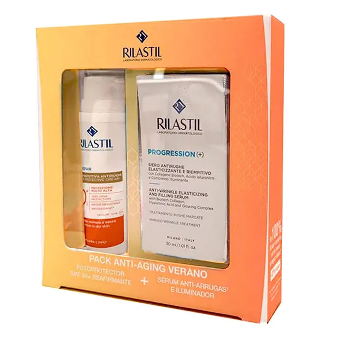 Rilastil Pack Age Repair SPF50 50 ml + Siero Progressione 30 ml Set 2 pz