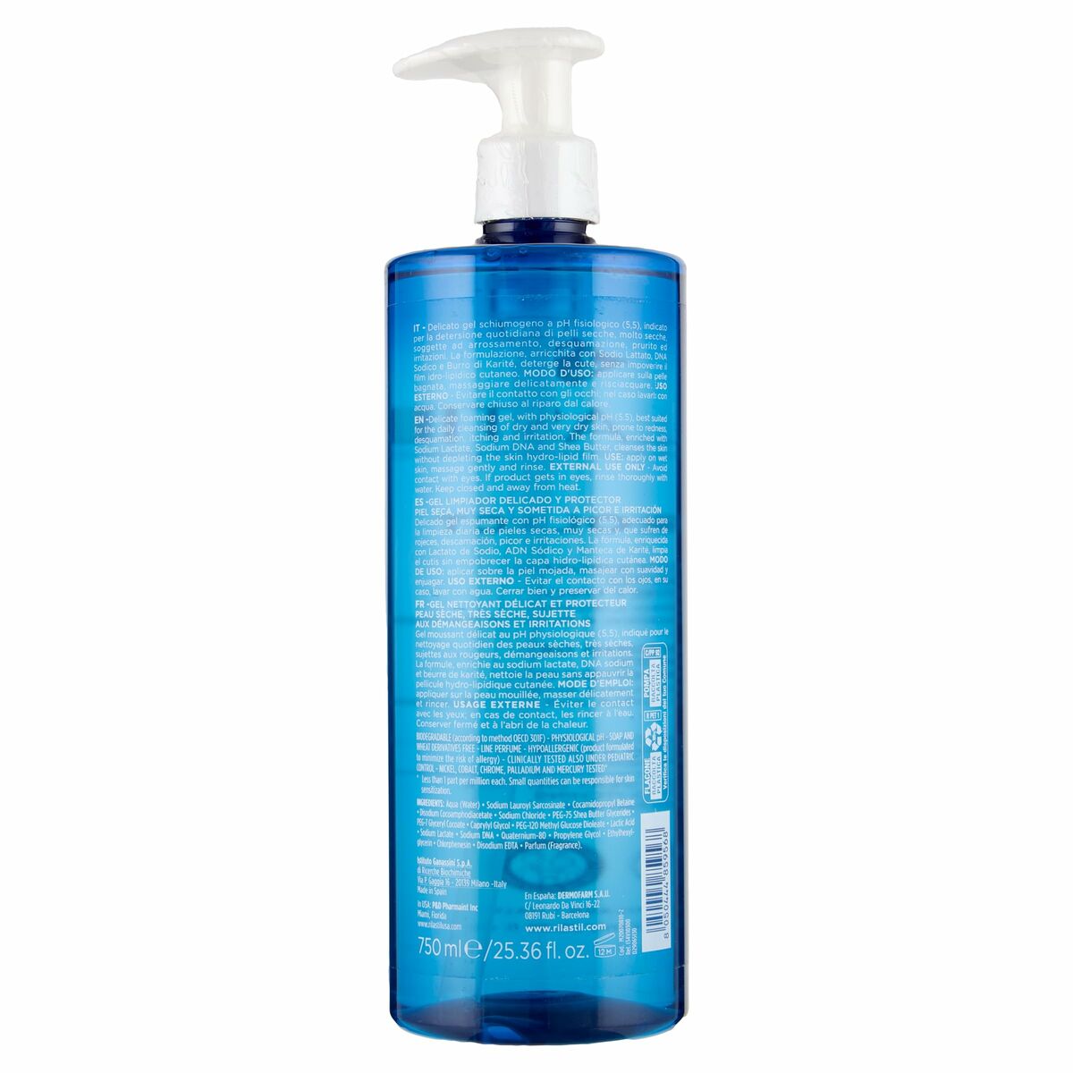 Gel Detergente Viso Rilastil XEROLACT 750 ml-2