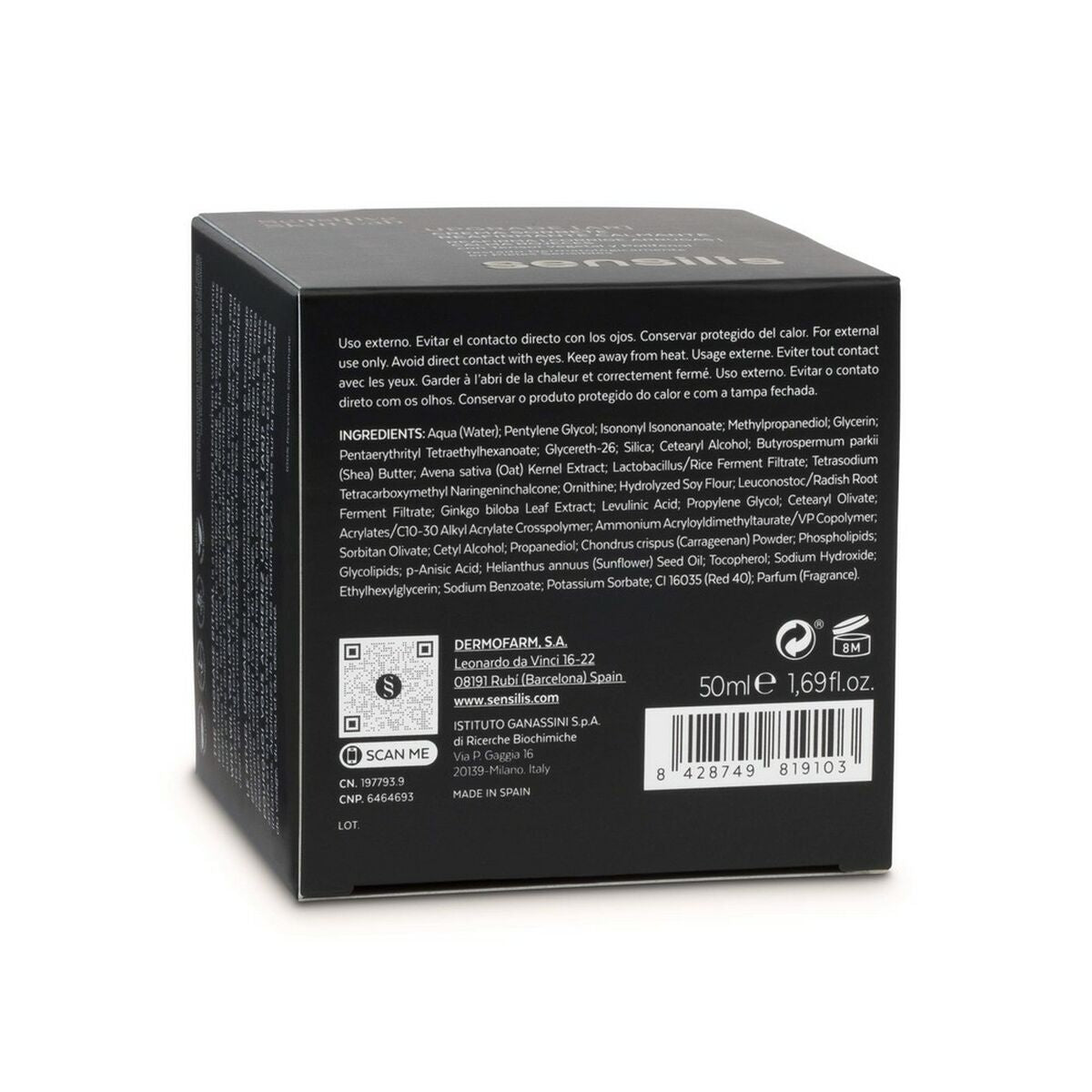 Beruhigende Creme Sensilis Upgrade AR Firming (50 ml)-3
