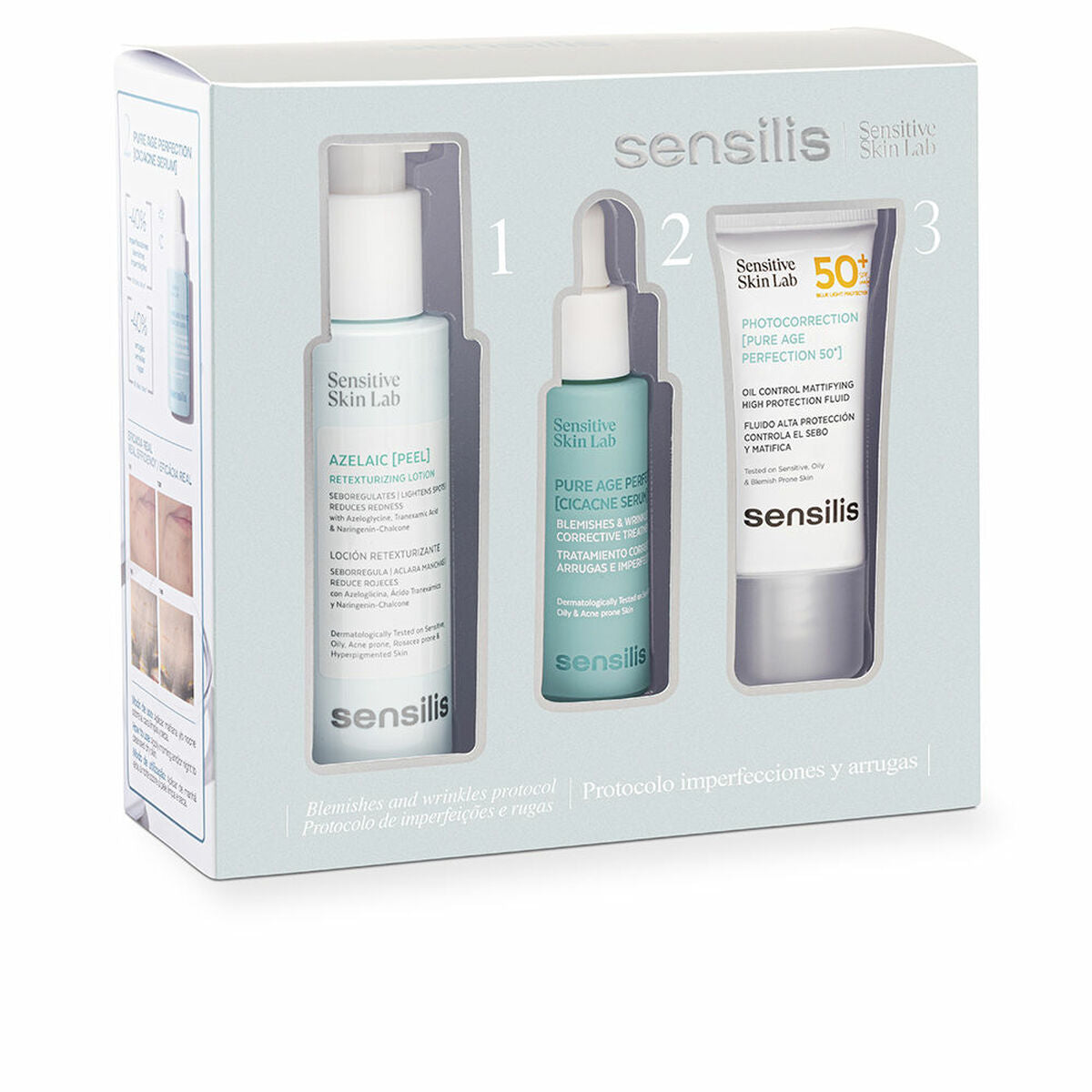 Set Cosmético Sensilis PURE AGE PERFECTION 3 Piezas-0