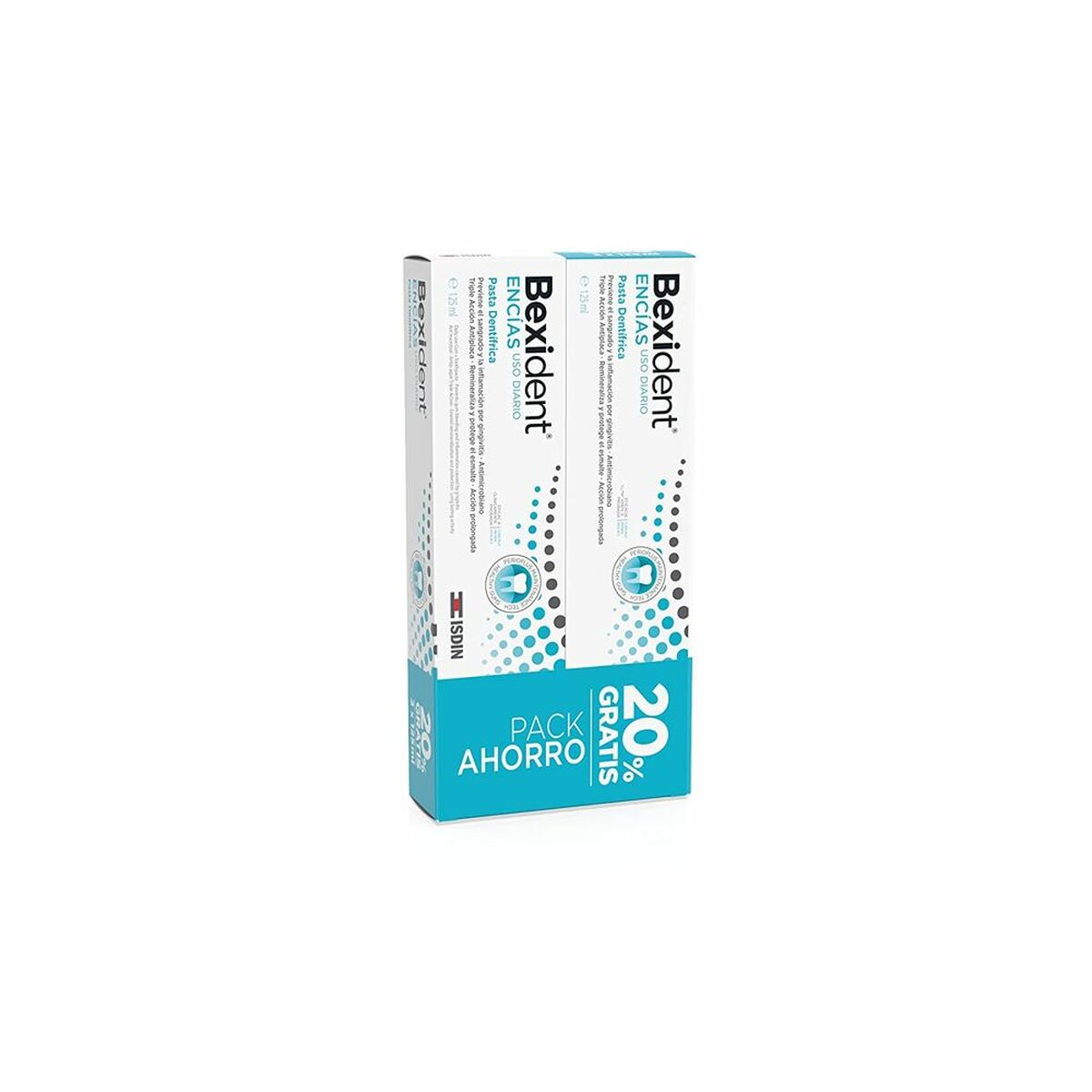 Gum care toothpaste Isdin Bexident Daily use 2 x 125 ml-0