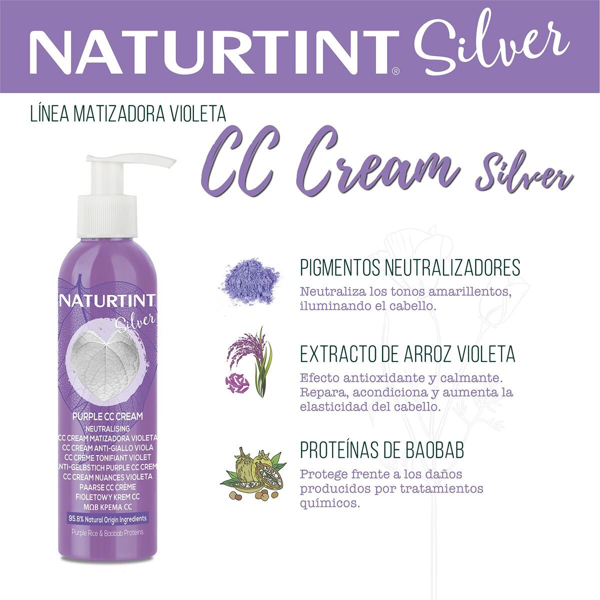 Maschera per capelli Naturtint ARGENTO 200 ml-8