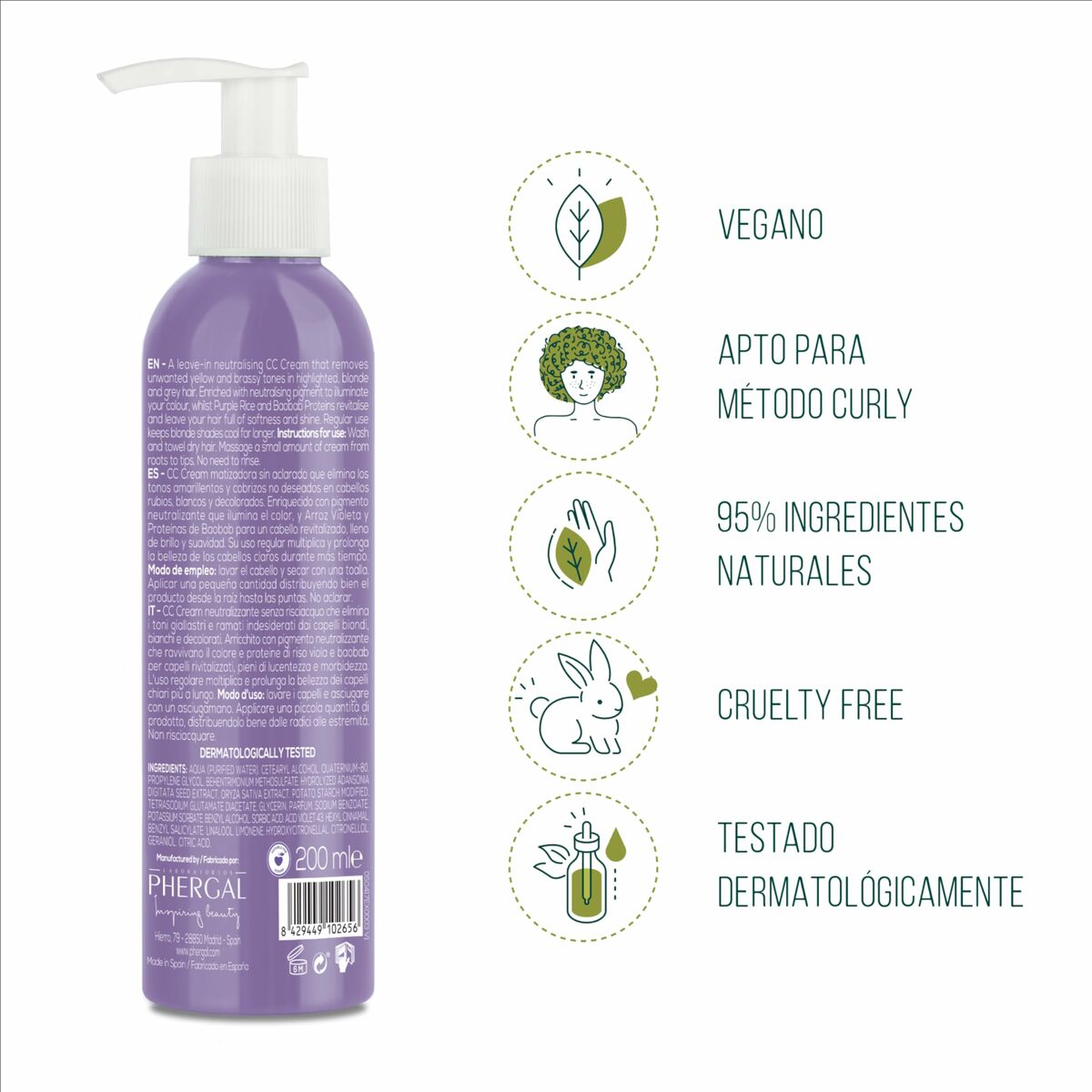 Maschera per capelli Naturtint ARGENTO 200 ml-1