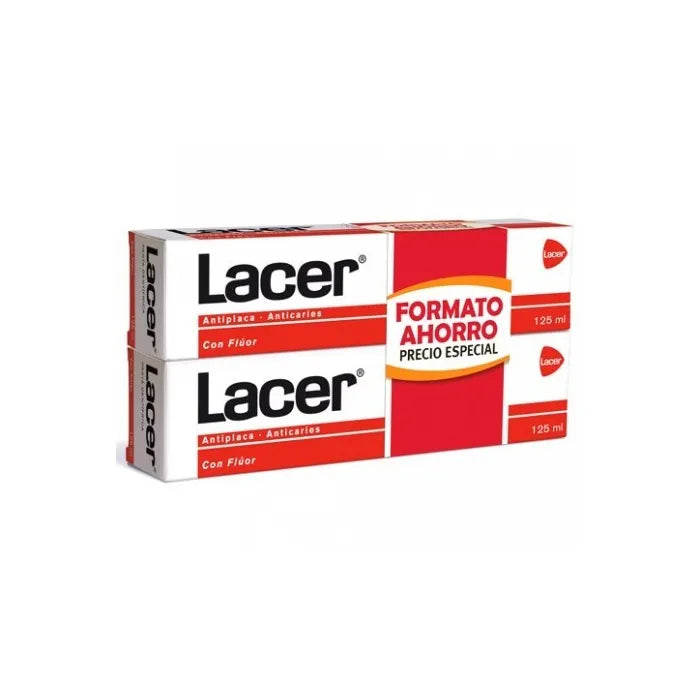 Lacer Pasta Dentifricia Anti Piatto Anticarie 2x125 ml