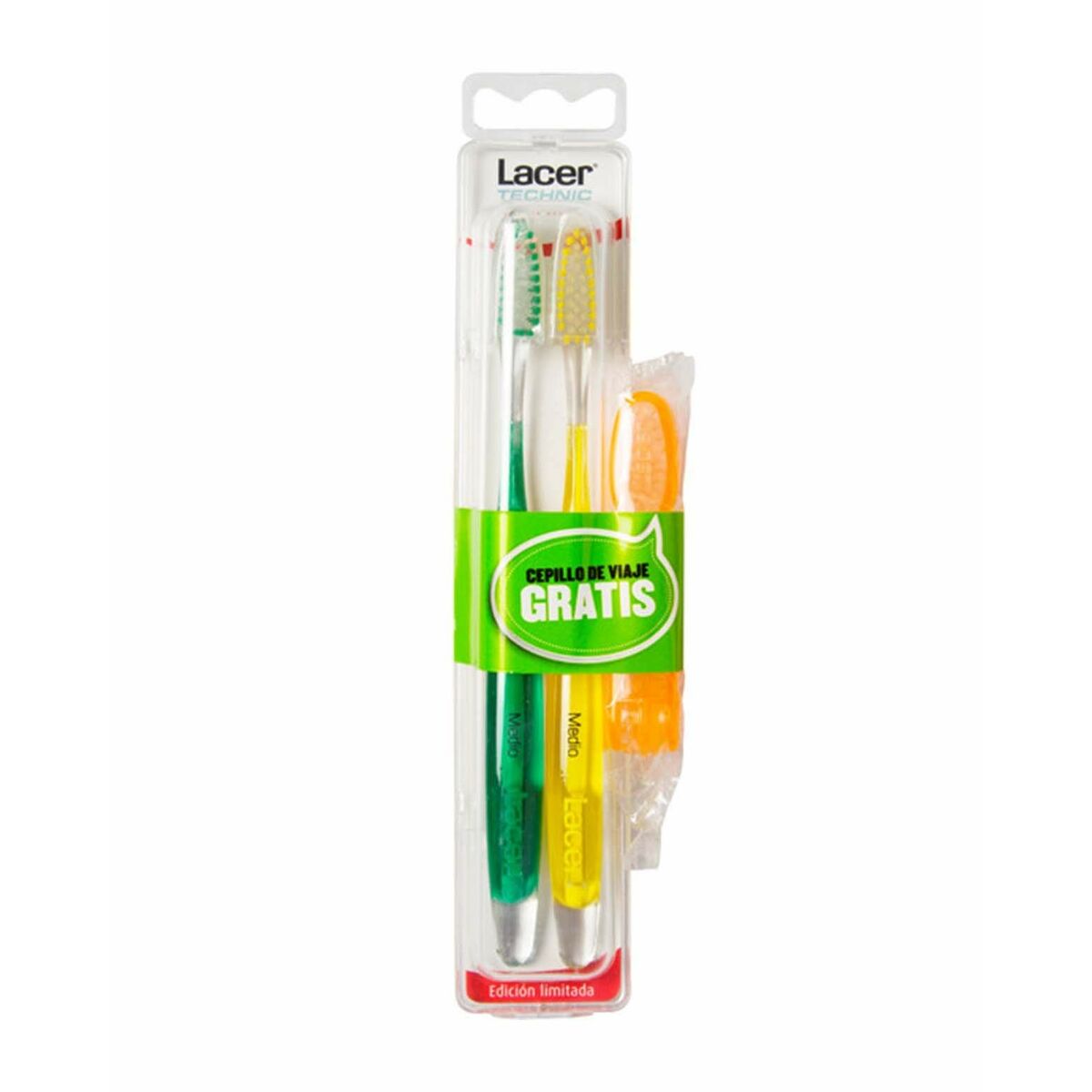 Toothbrush Lacer Technic Medio (3 Pieces) (2 Units)-0
