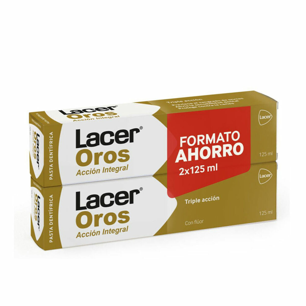 Triple Action Toothpaste Lacer Oro 2 x 125 ml (2 Pieces)-0