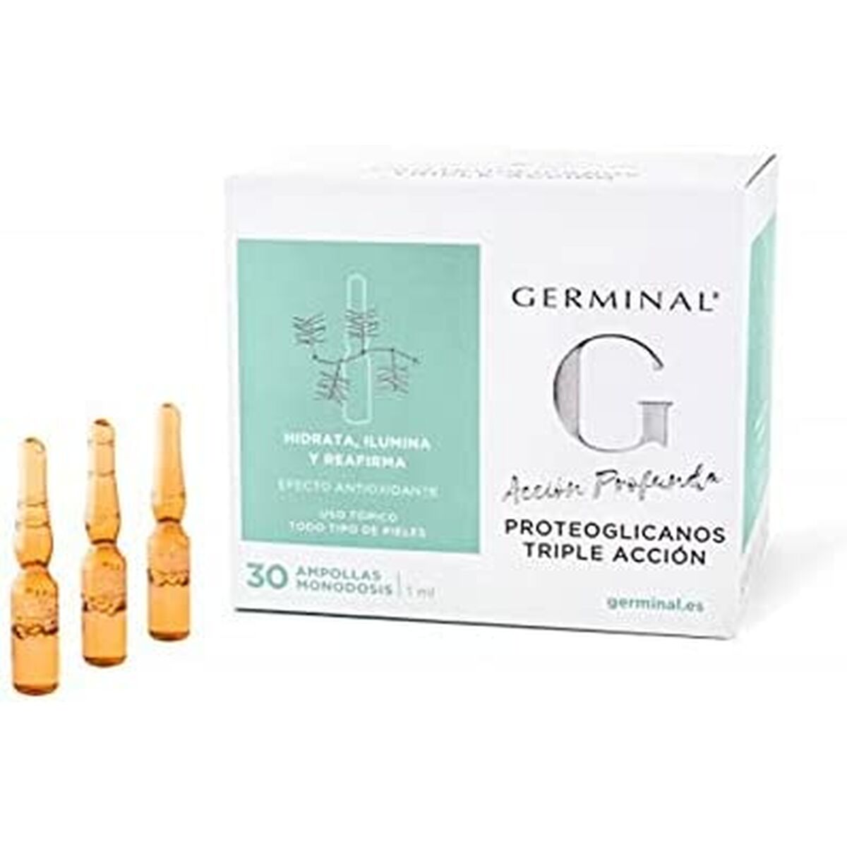 Traitement anti-âge visage et cou Germinal Acción Profunda Proteoglicanos 30 x 1 ml-0
