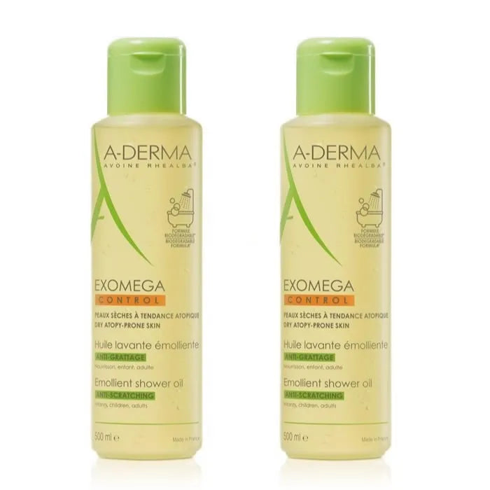 A-derma Exomega Doccia Olio Pelle Secco 2x500 ml