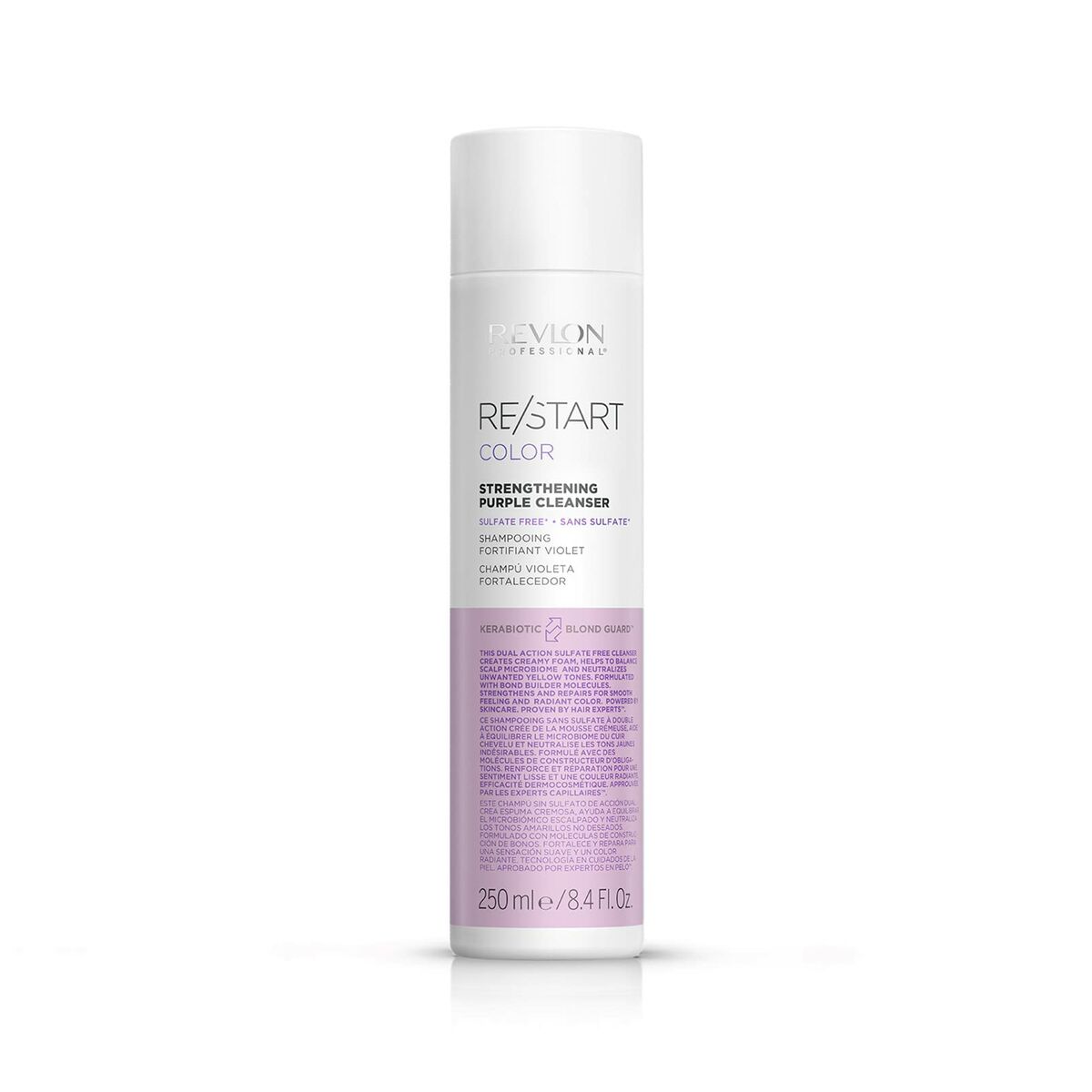 Stärkendes Shampoo Revlon Re-Start Anti-Gelbstich-Behandlung 250 ml-0