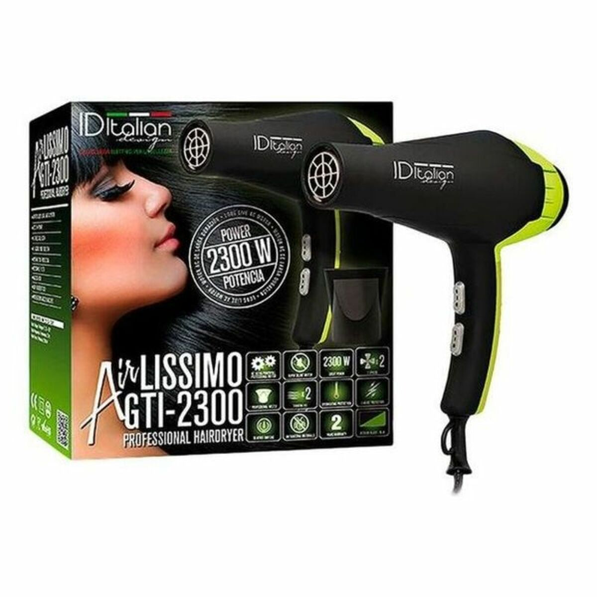 Sèche-cheveux Id italien Airlissimo Gti rose-2