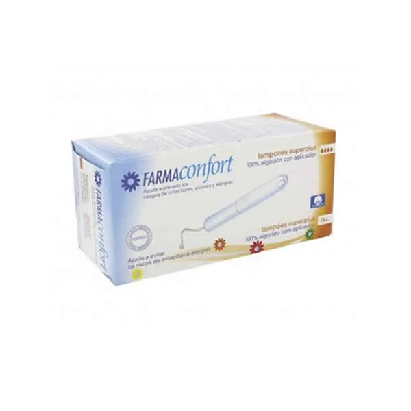 Farmaconfort Cotton Tampons With Applicator Size Superplus 14 unità