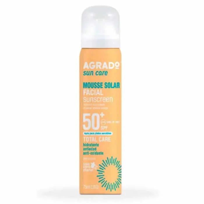 Agrado Mousse viso protezione solare Spf50 75 ml