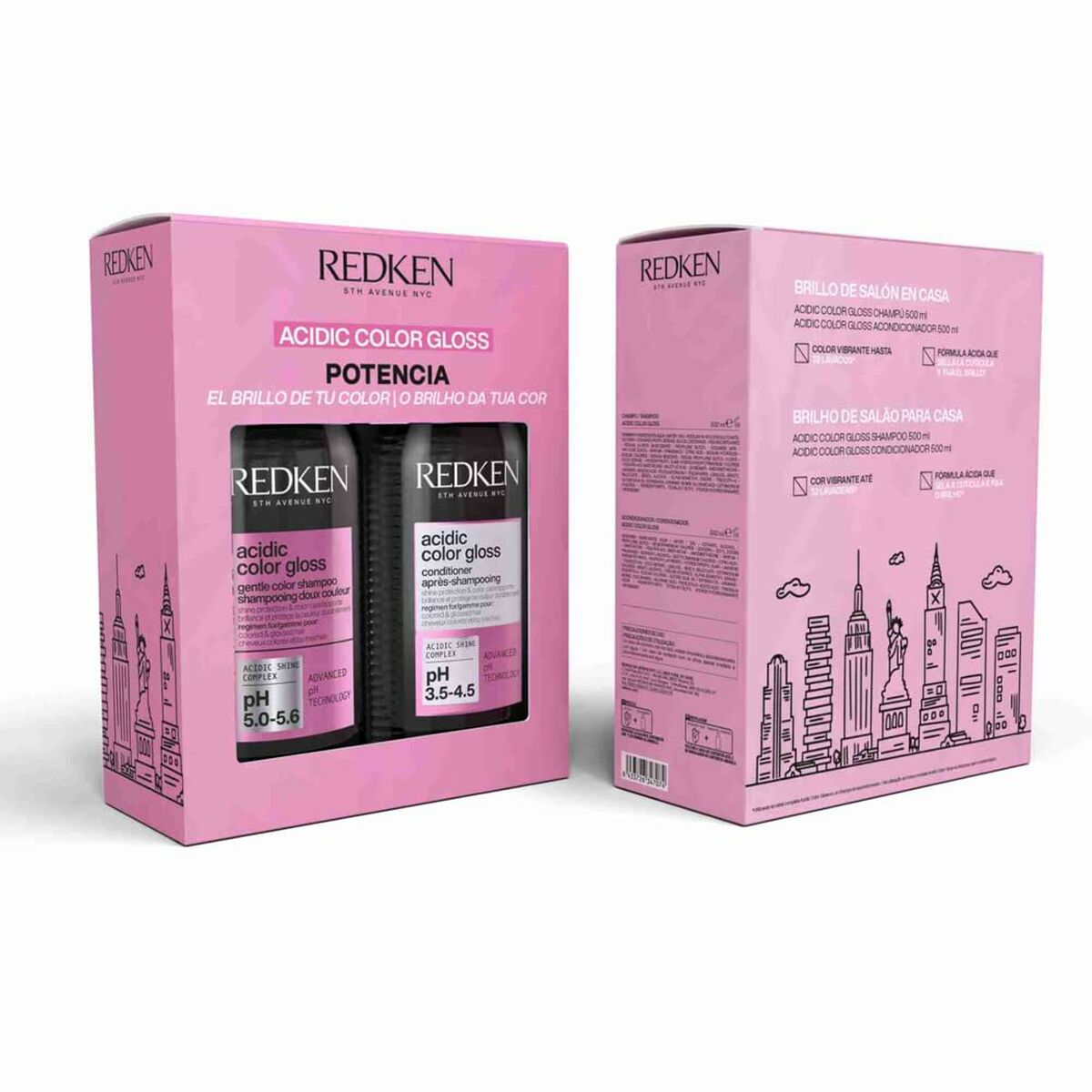 Set Champú Redken ACIDIC COLOR GLOSS 3 Piezas-0