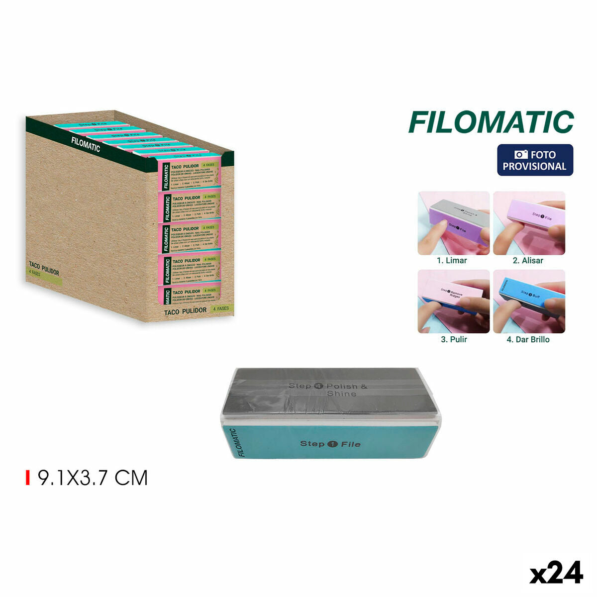 Nagelfeile Filomatic Multifunktions (24 Einheiten)-0