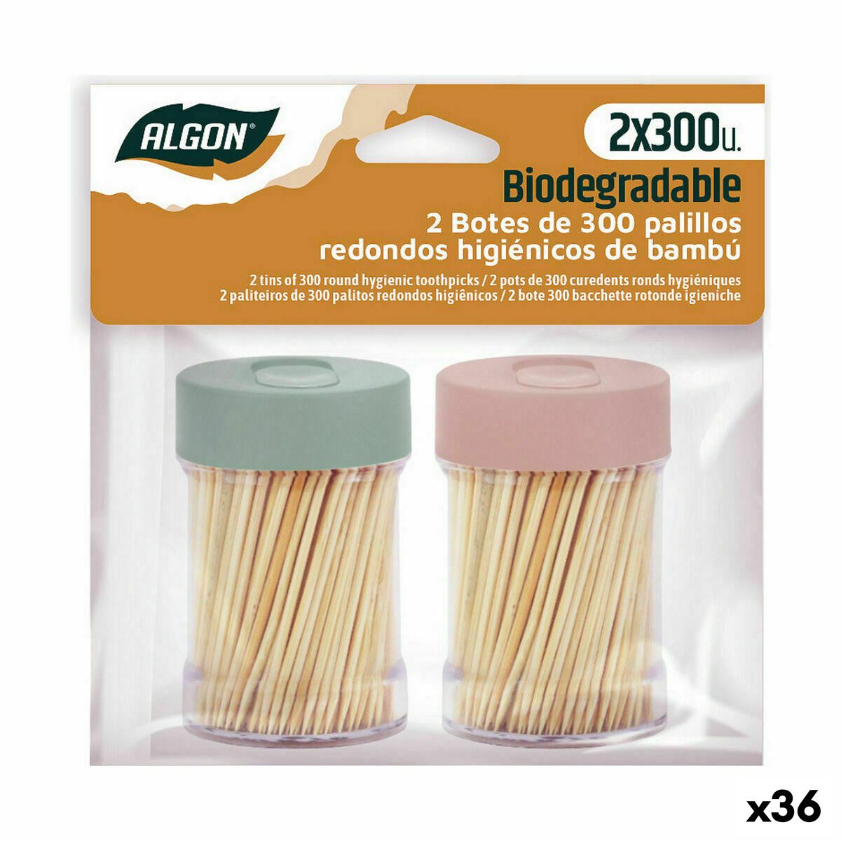 Tooth Picks Algon Set 600 Pieces (36 Units)-0