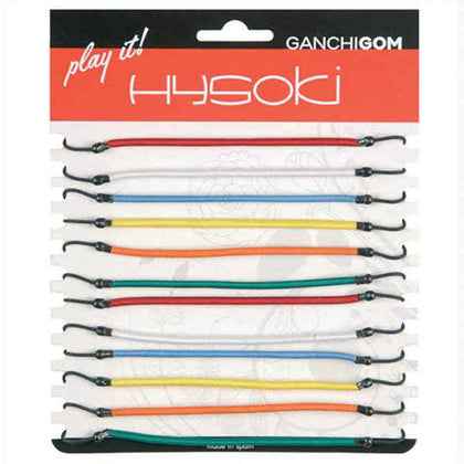 Fasce per capelli in gomma Hysoki Gancio multicolore 12 pezzi