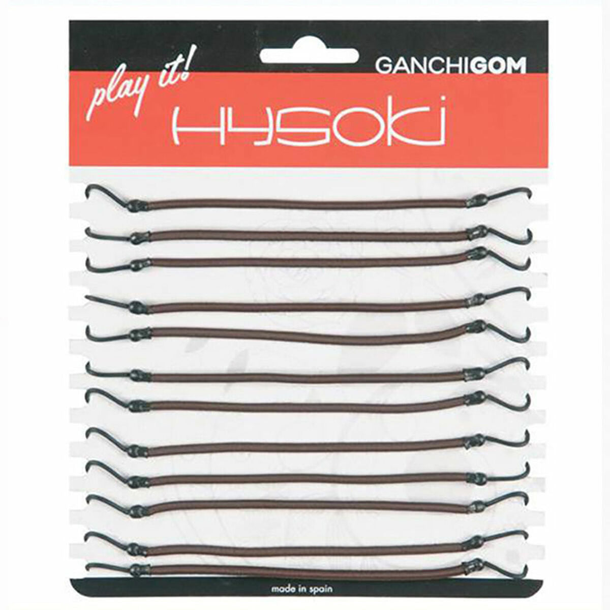 Gummi-Haarbänder Hysoki Goma Con Brown Hook-0