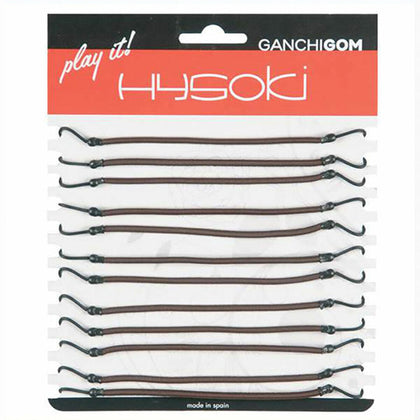 Gummi-Haarbänder Hysoki Goma Con Brown Hook