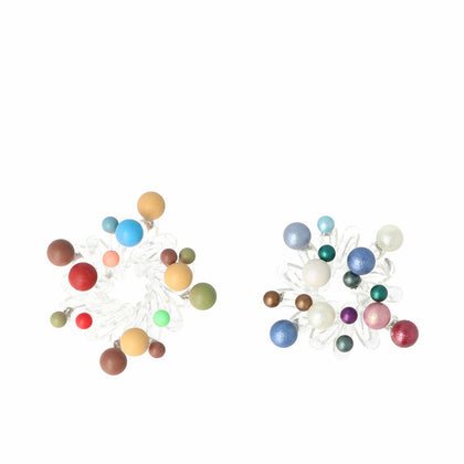 Elastici per capelli Inca Palline multicolori (2 Pezzi)