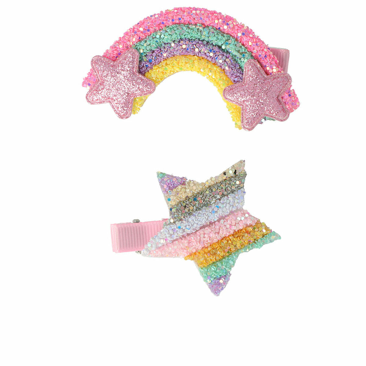Fermagli per capelli Inca Star Rainbow 2 unità-0