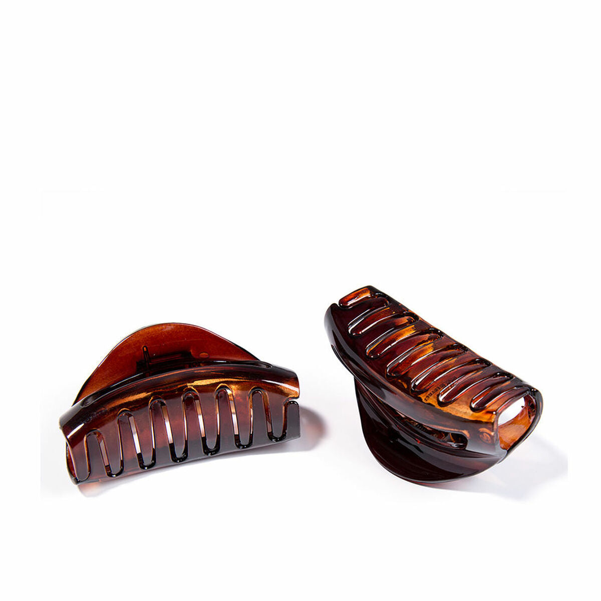 Pinzas para el cabello Inca Pinza Grande Castaño 2 Unidades-0