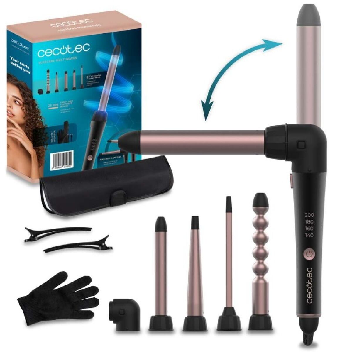 Curling Tongs Cecotec MultiWaves-0