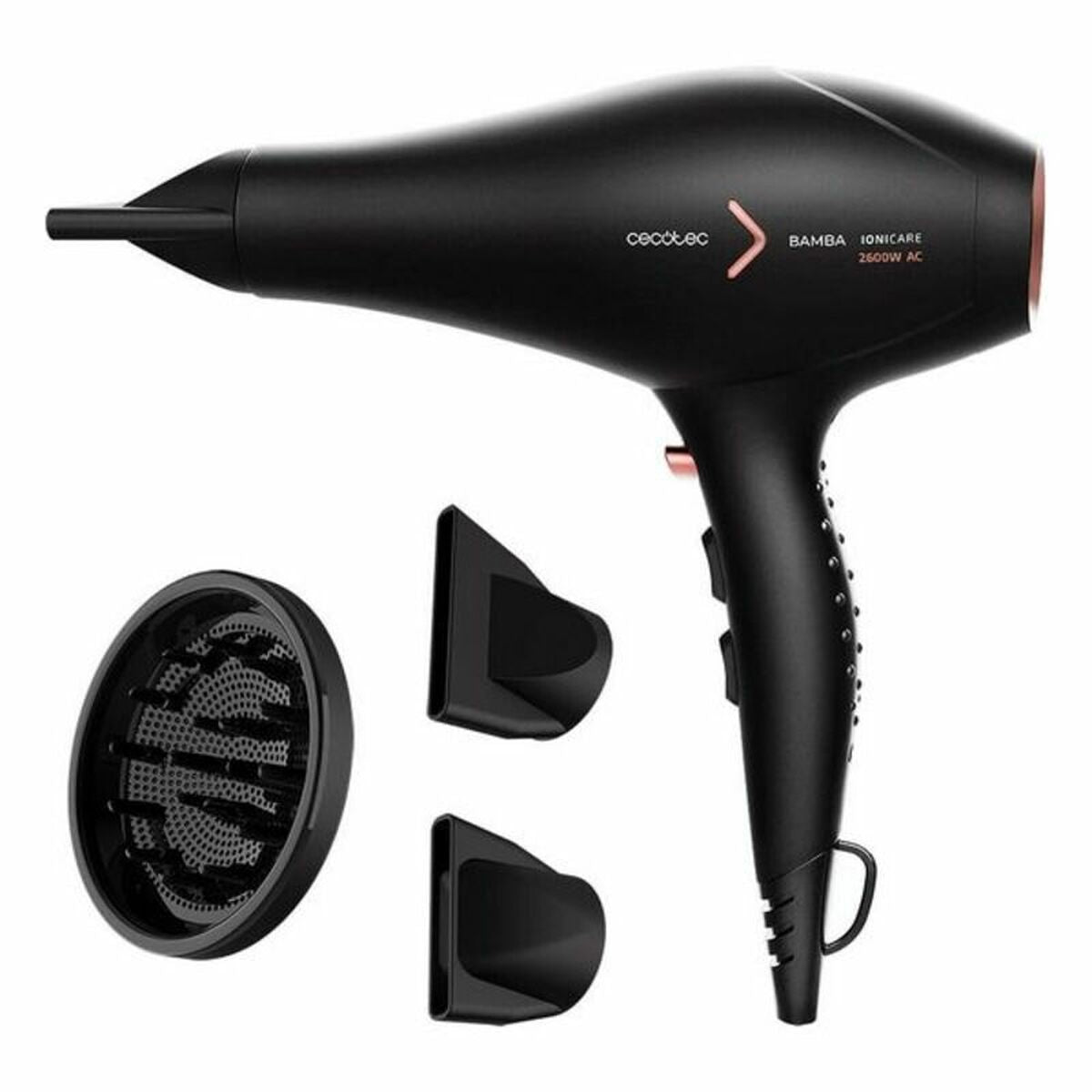 Sèche-cheveux Cecotec AC Bamba IoniCare 5350 PowerShine Fire 2600W noir/or Rose 2600 W-0