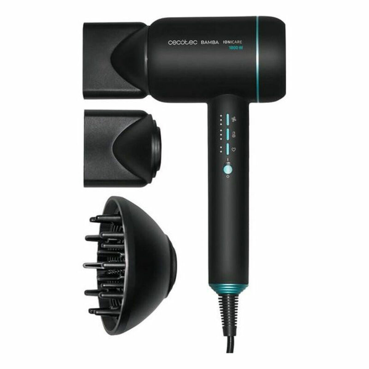 Sèche-cheveux Cecotec Bamba IoniCare 6000 Rockstar Ice 1800W 1800 W-0