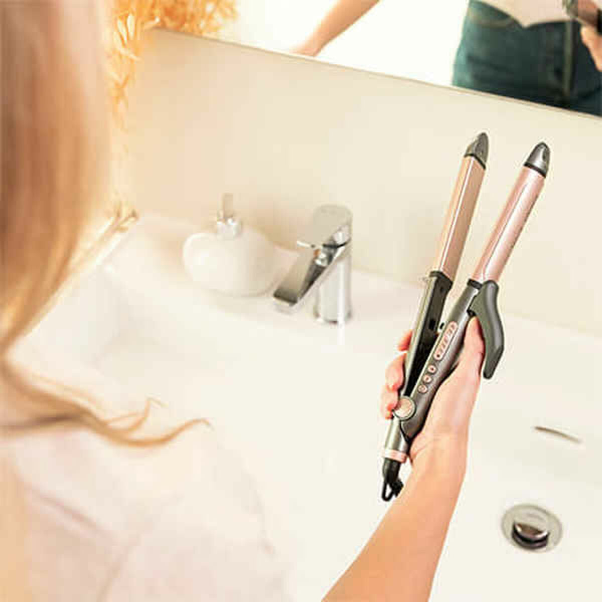 Keramik-Haarglätter Cecotec Schwarz/Rosa-2