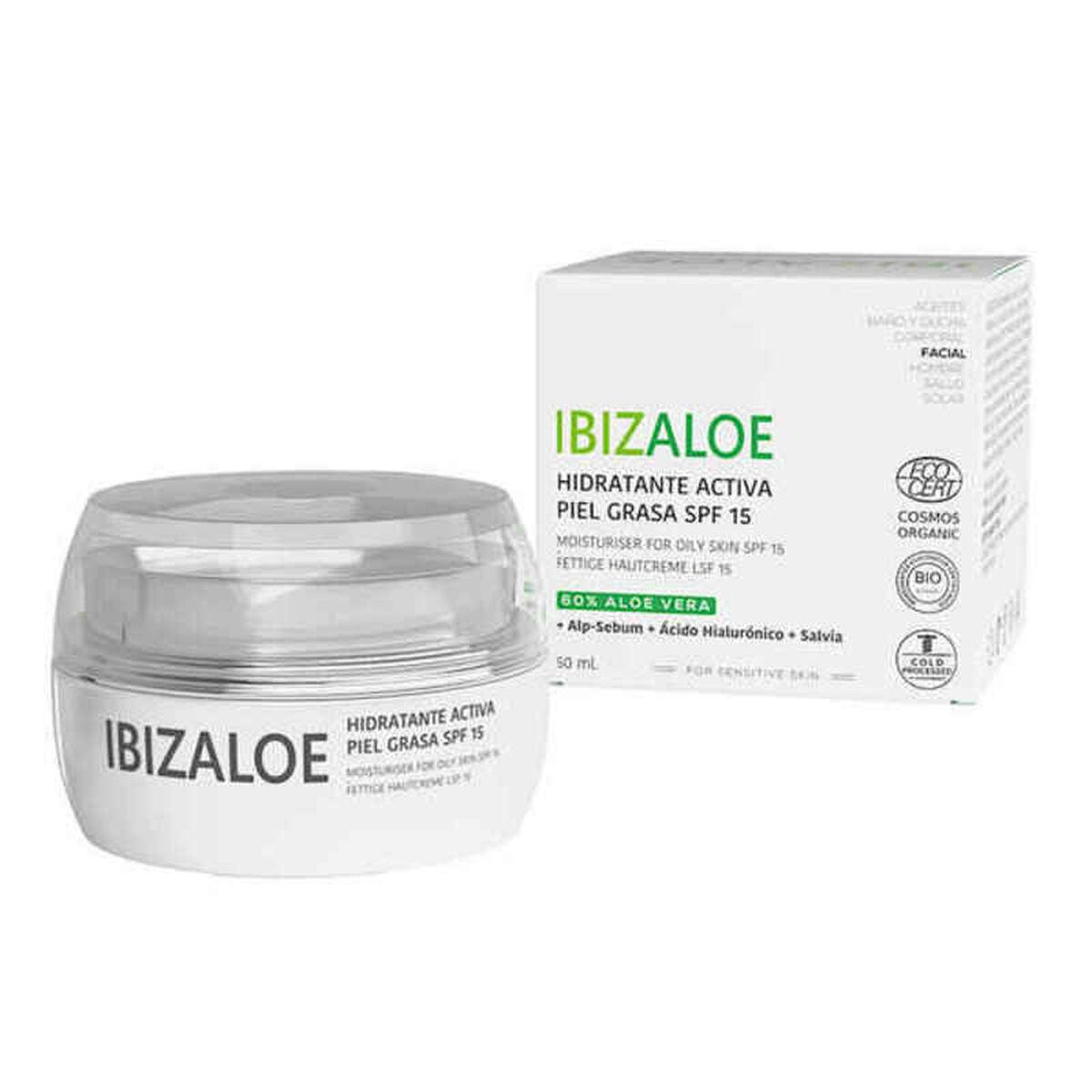 Crème visage Ibizaloe Ibizaloe Spf 15 50 ml-0