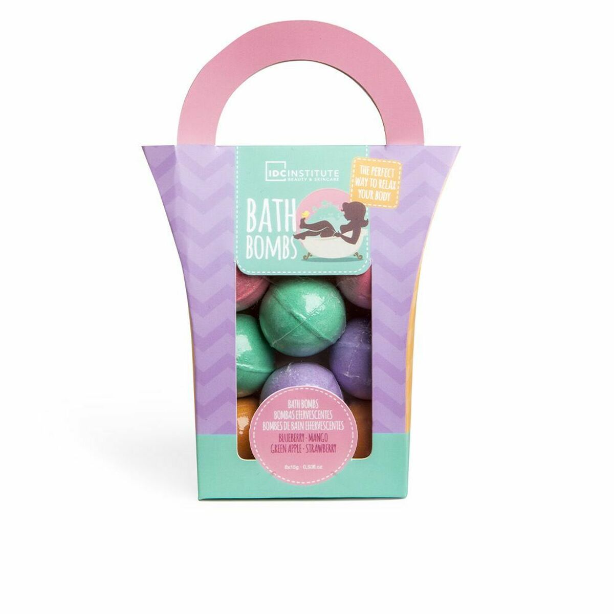 Bath Fizzer IDC Institute Bath Bombs Bath Fizzer Multicolour 8 Pieces-0