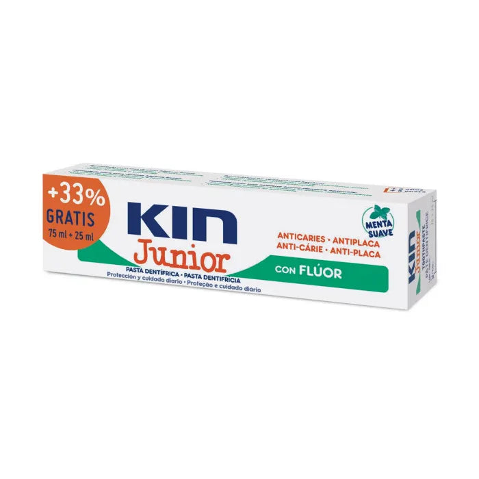 Kin Dentifricio Junior Mint Mild 75 ml+25 ml