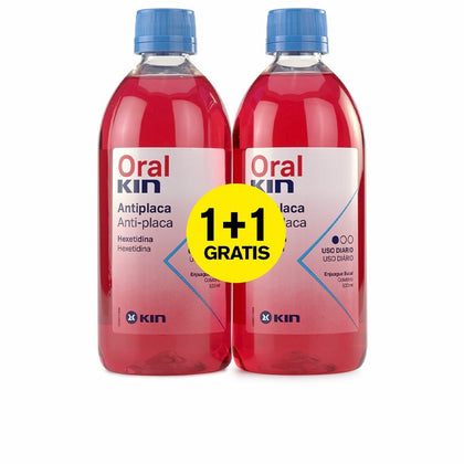 Collutorio Kin Oralkin Enjuague Bucal Placa Antiplacca (2 uds)