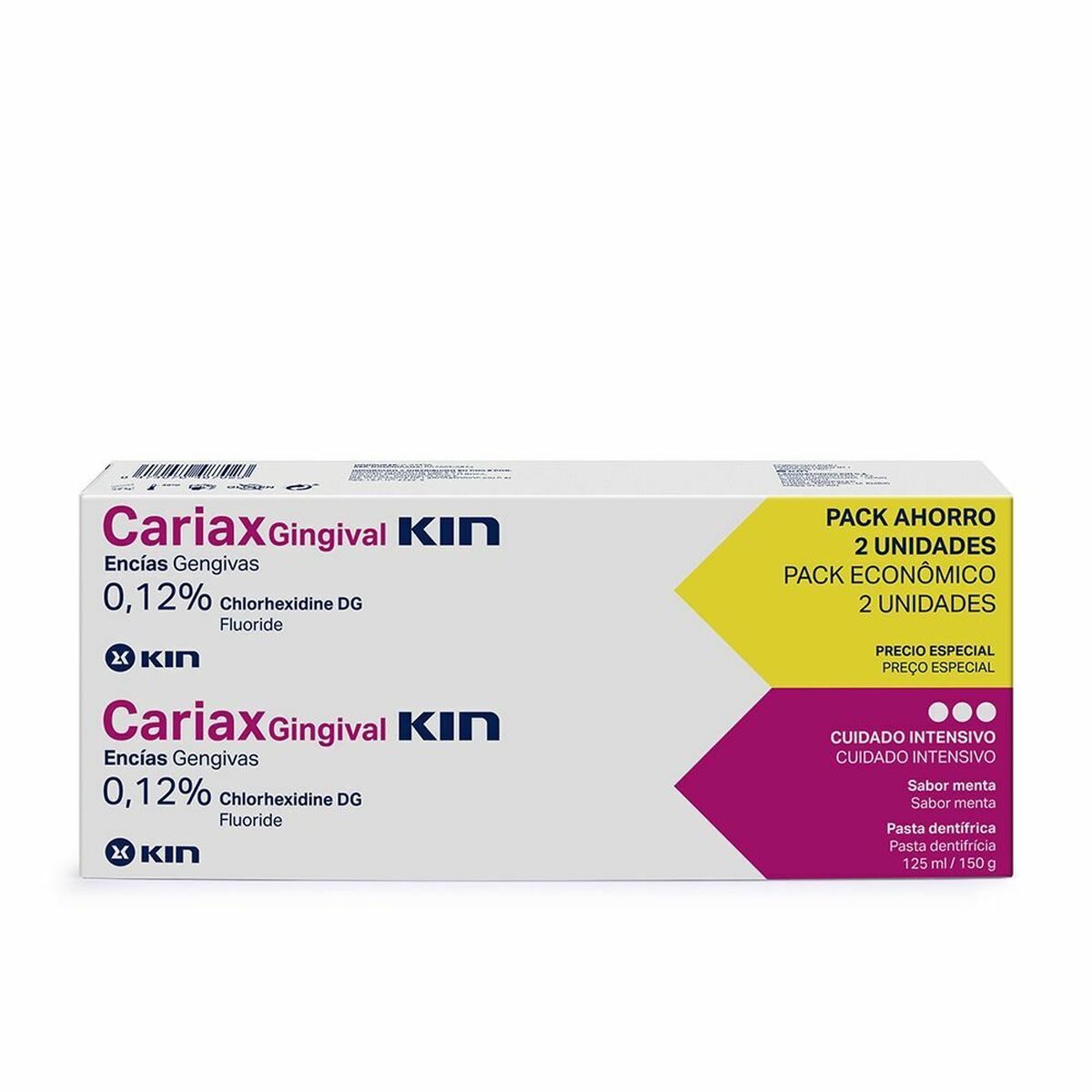 Toothpaste Kin Cariax Gingival (2 Pieces) (2 x 125 ml)-0