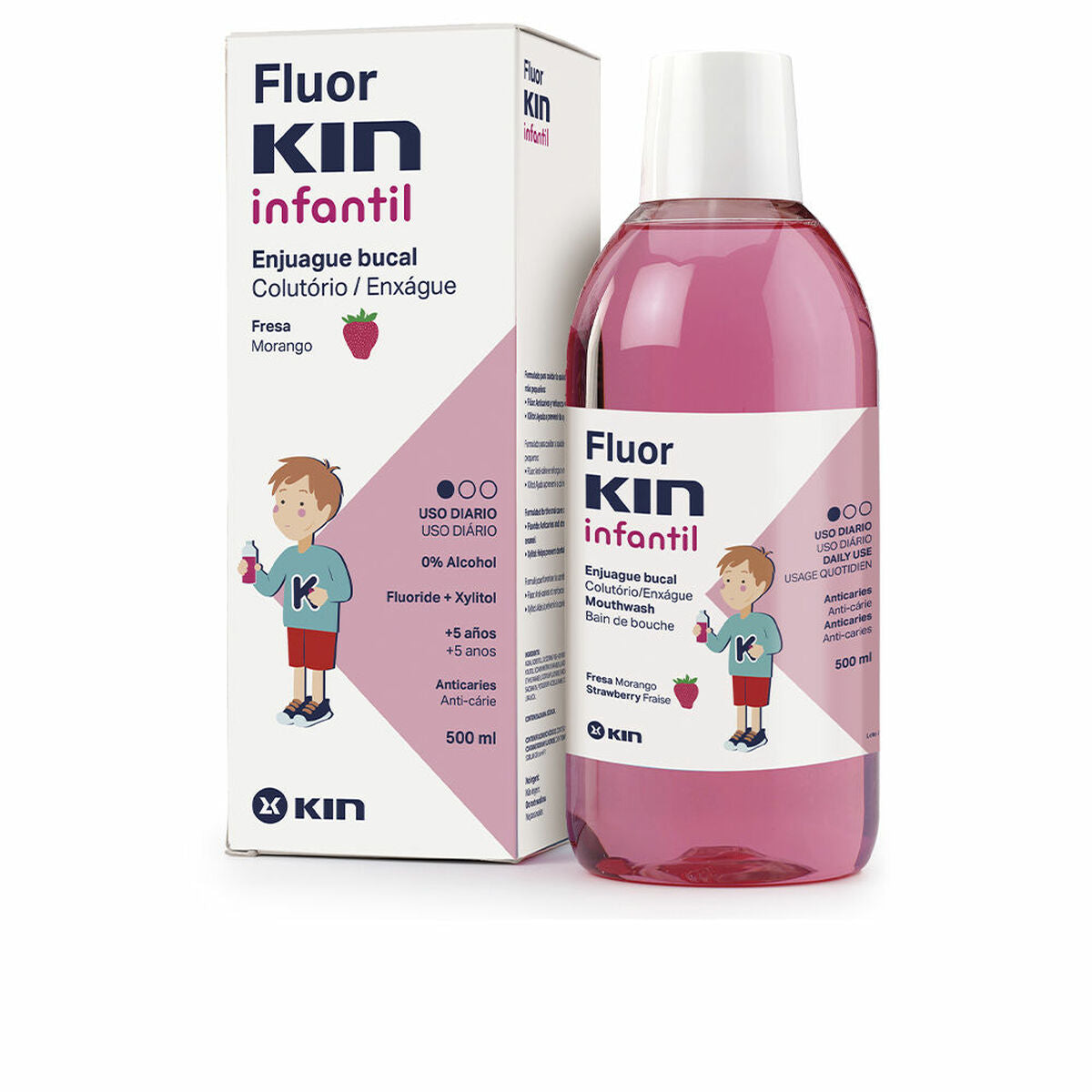 Collutorio Kin Bambini Fragola 500 ml-0