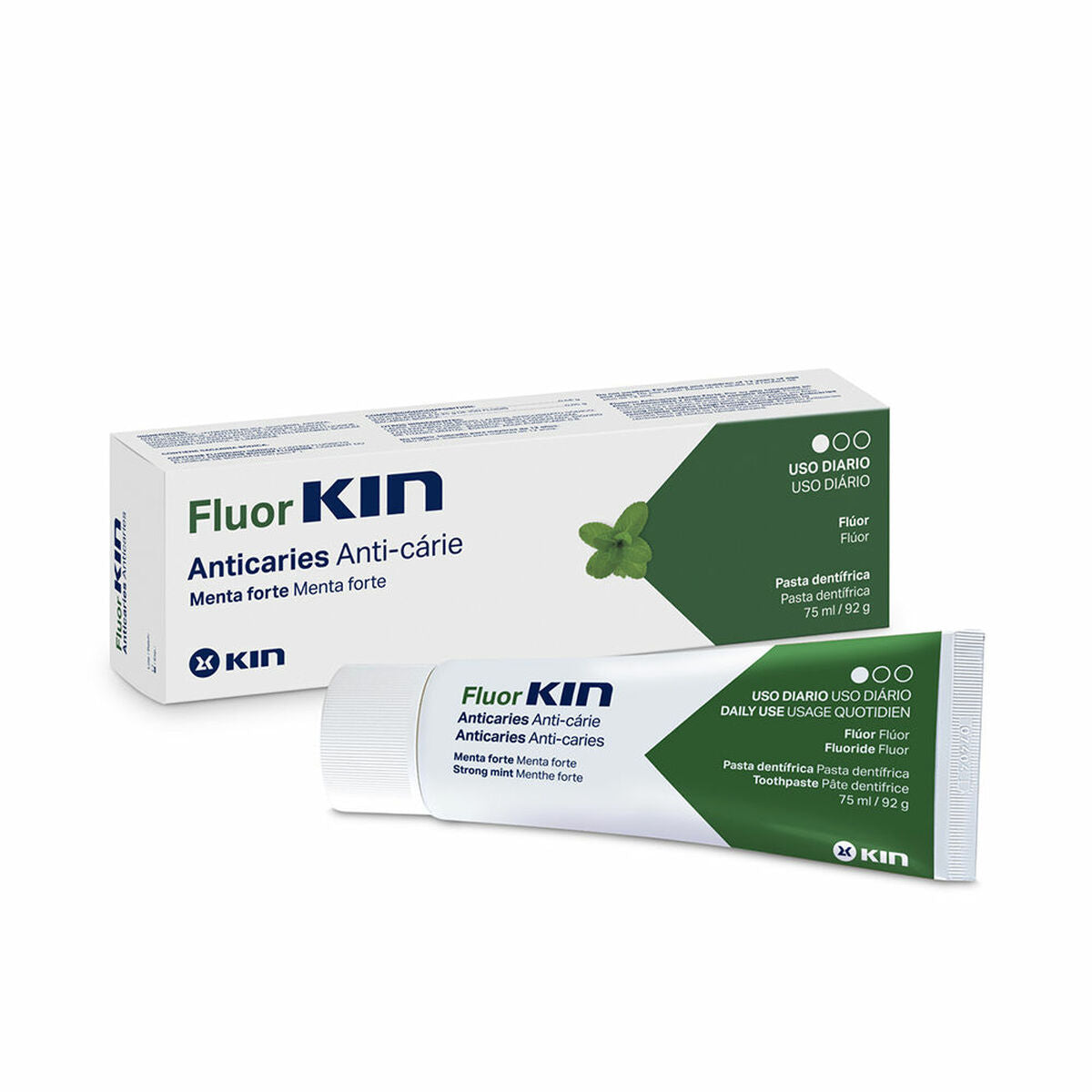 Anti-Karies-Zahnpasta Kin Fluorkin 75 ml Mint-0