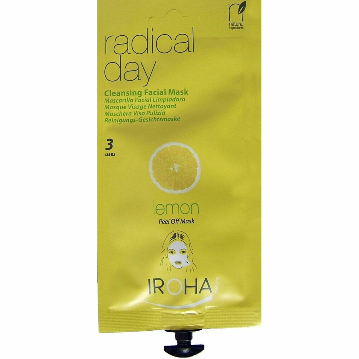 Mască facială Peel Off Iroha IROHA55 Lemon-0
