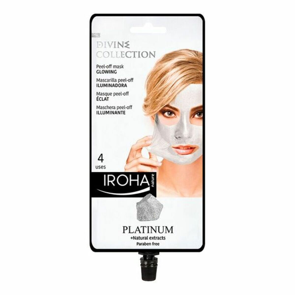 Mască facială Peel Off Platinum Iroha Platinum-0