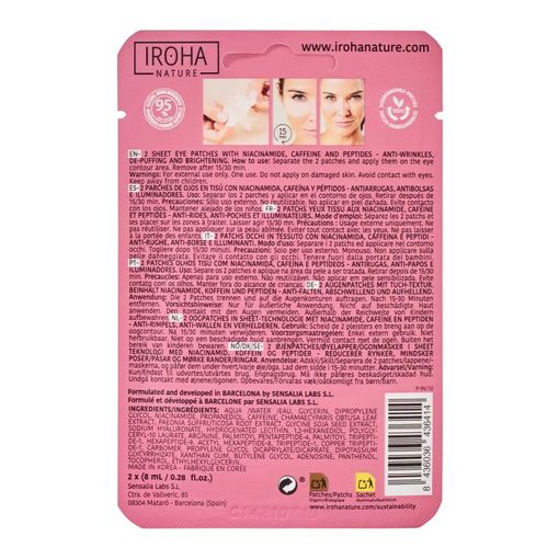 Iroha Nature Global Eye Care Niacinamide, Caffeine e Peptides 2 pz - immagine 2