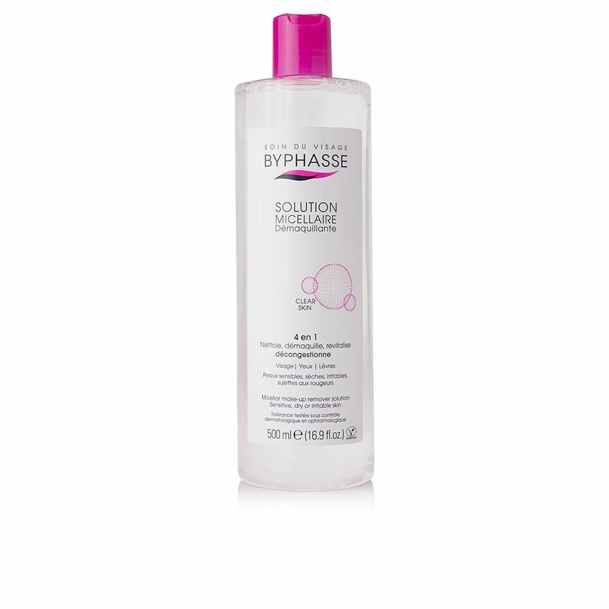 Make Up Remover Micellar Water Byphasse 1000025005 4-in-1 500 ml-0