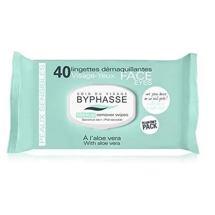 Byphasse struccante Wipes Aloe Vera Sensitive Skin 40U