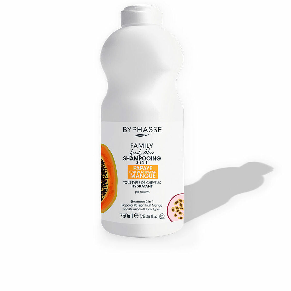 Shampoo und Spülung Byphasse Family Fresh Delice Passion Fruit 750 ml-0