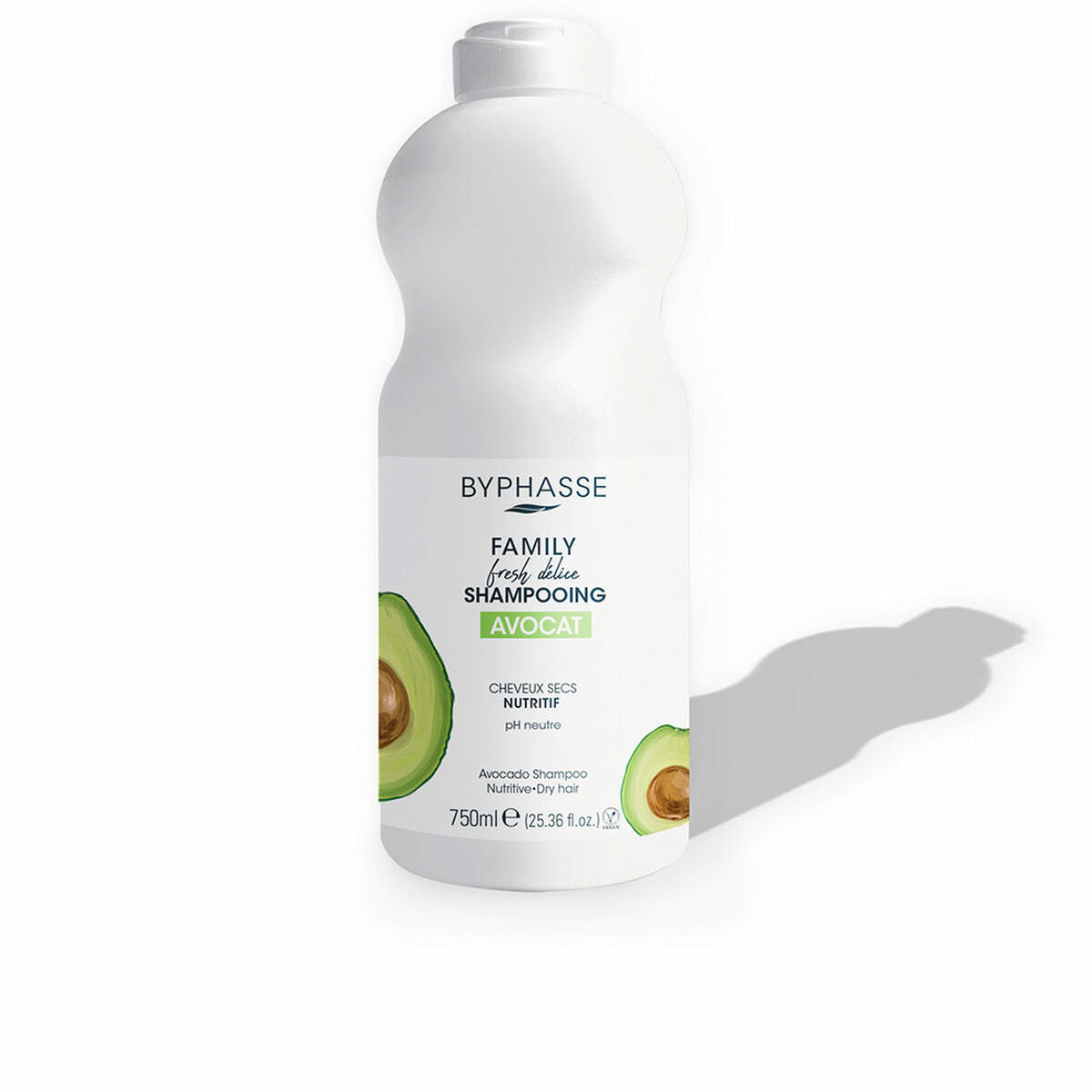 Shampoo Nutriente Byphasse Family Fresh Delice Capelli Secchi Avocado (750 ml)-0
