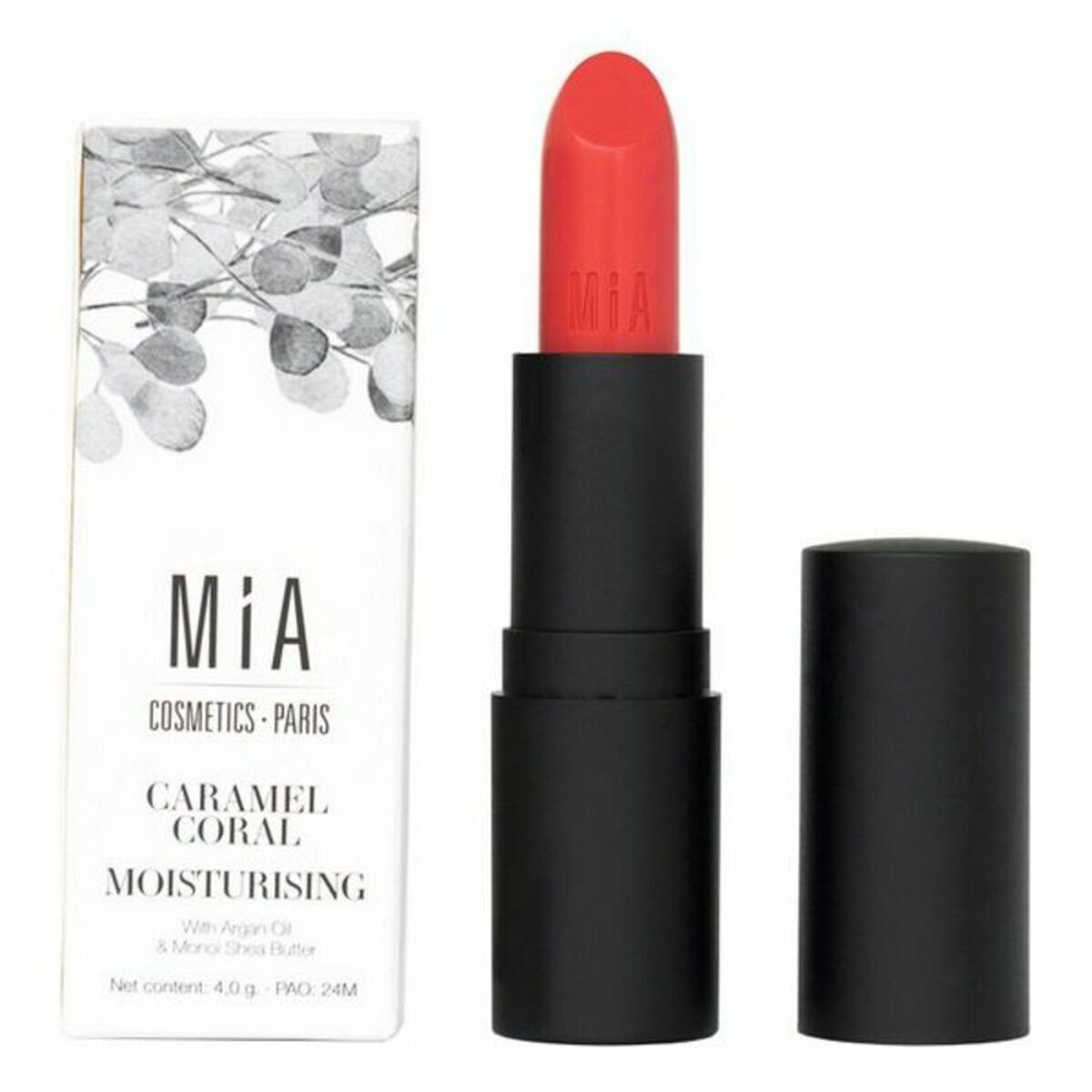 Rouge à lèvres hydratant Mia Cosmetics Paris 509-Caramel Corail (4 g)-0