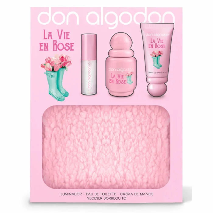 Don Algodón La Vie En Rose eau de toilette spray 30 ml cofanetto 4 pz