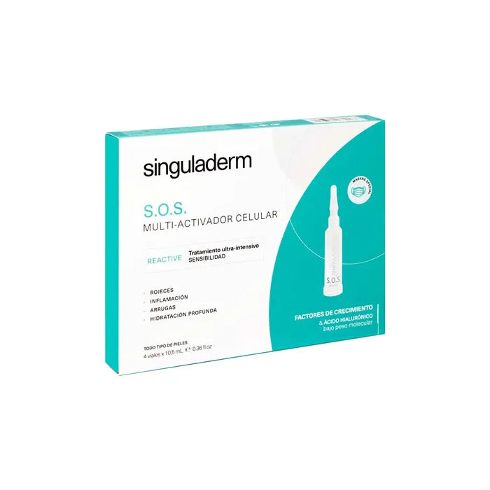 Primaderm Singuladerm S.o.s Attivatore multicellulare Trattamento ultra-intensivo per la sensibilità 4x10,5 ml