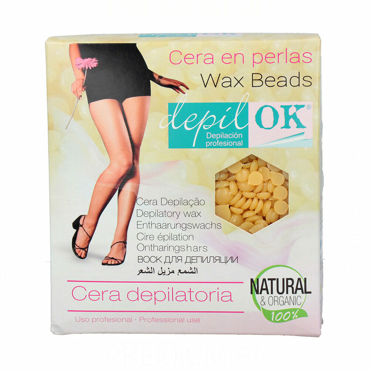 Cire Épilatoire Haricots Depil Ok ‎8436565730991 Naturel 1 Kg-0
