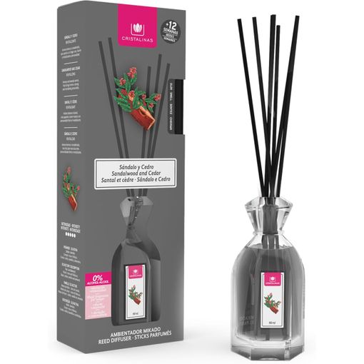 Cristalinas Mikado Ambientador 0 Sandalo-Cedro 90 ml